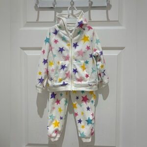 Angel Dear Dimensional Star Velour Jogging Suit - Multi size 18-24 months